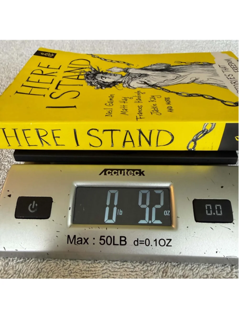 Here I Stand: Stories That Speak For Freedom Book - Yellow/Black